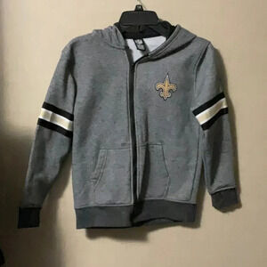 ‼️2 for $15   NWOT New Orleans Saints NFL TEAM APPAREL  Hoodie  Size 10-12 Boys